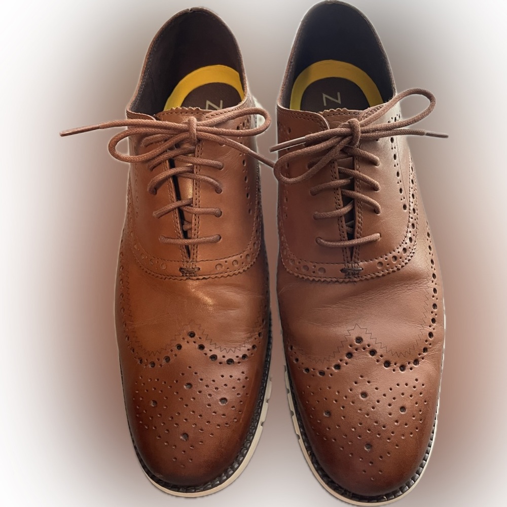 Cole Haan, Zerogravity Men’s Brown Oxford Leather Shoes